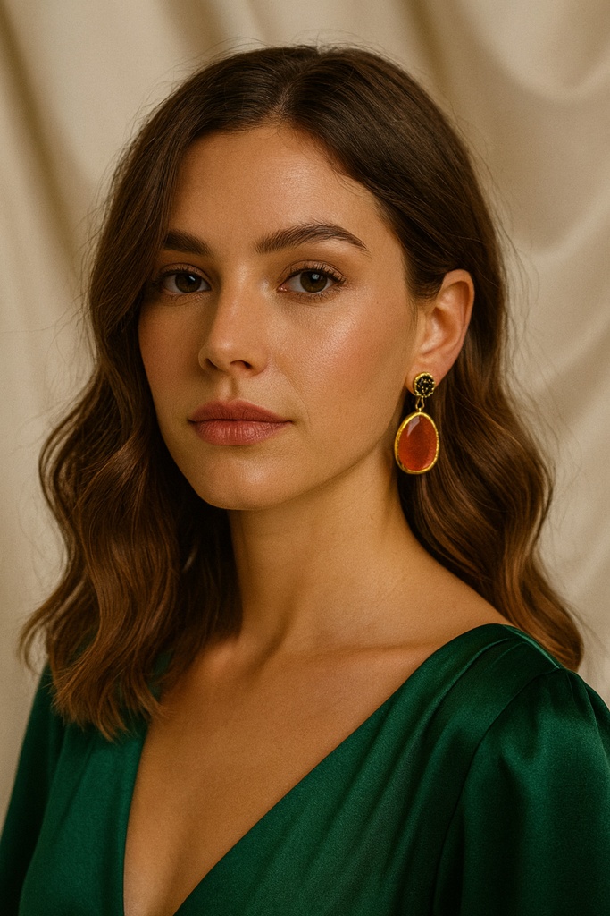 [No:30] Elf Gold Plated Earrings