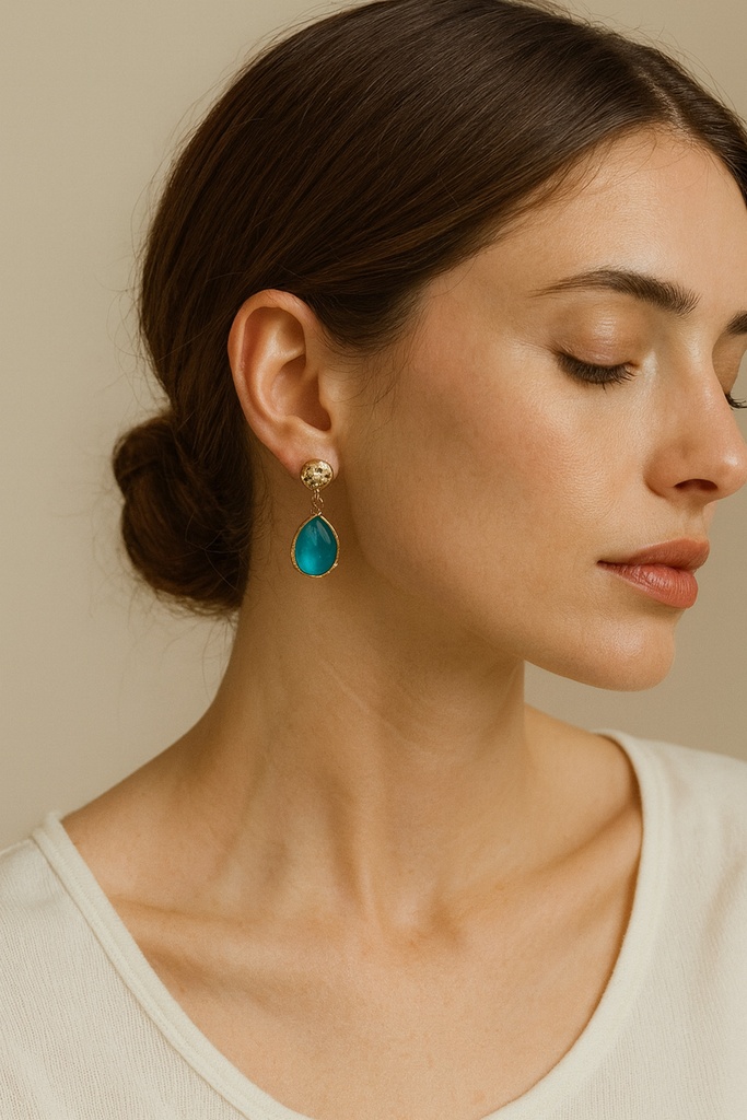 [No:24] Sara Gold Plated Earrings