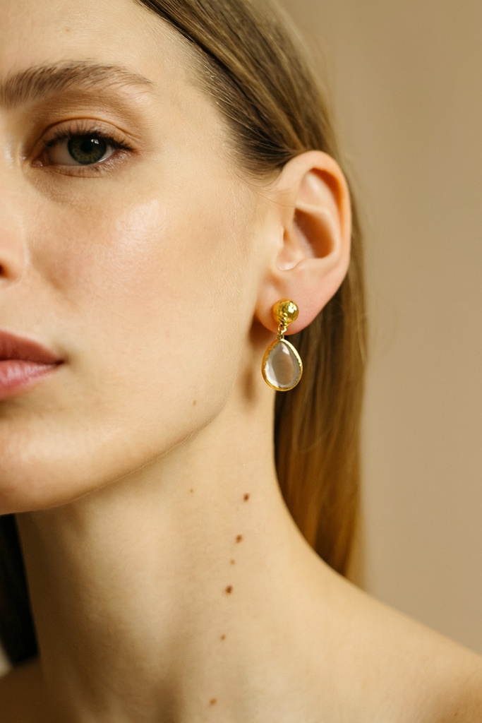 [No:23] Sara Gold Plated Earrings