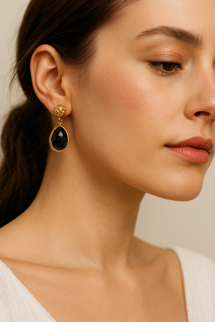 [No:22] Sara Gold Plated Earrings