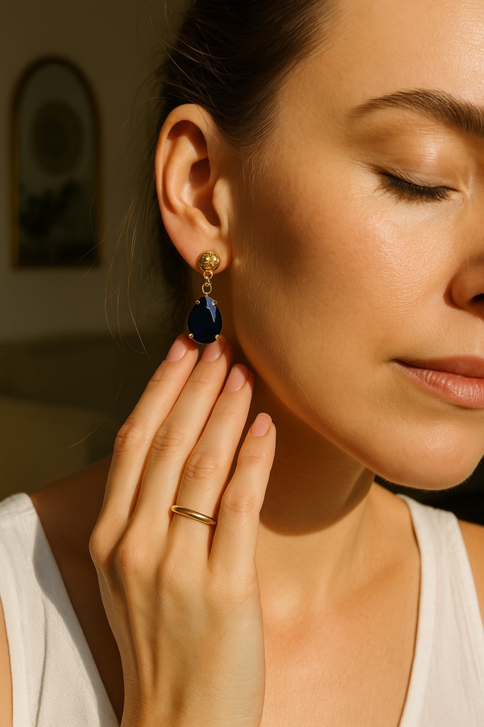 [No:2] Louise Gold Plated Earrings