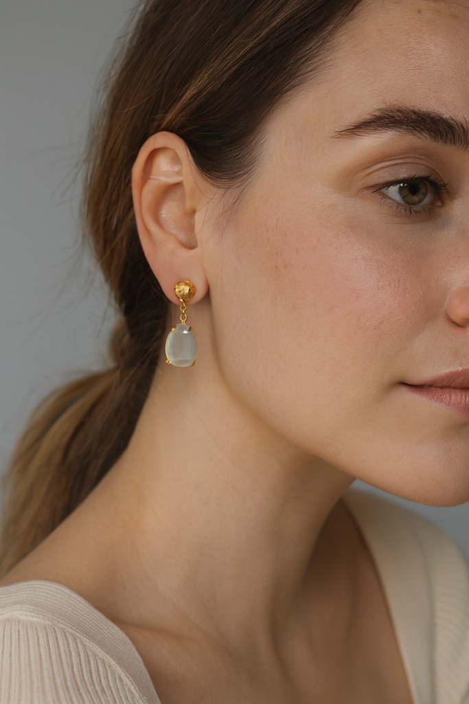 [No:4] Louise Gold Plated Earrings