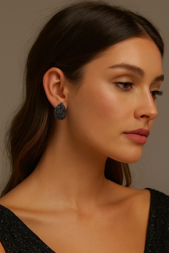 [No:40] Juliette Gold Plated Stone Earrings