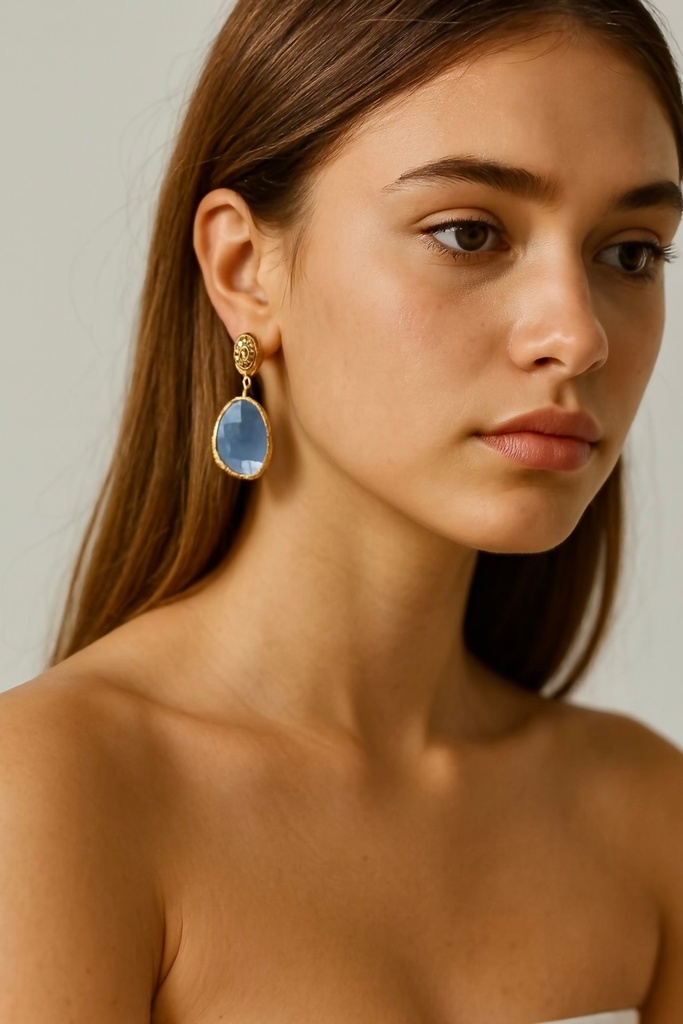 [No:032] Helene Gold Plated Earrings