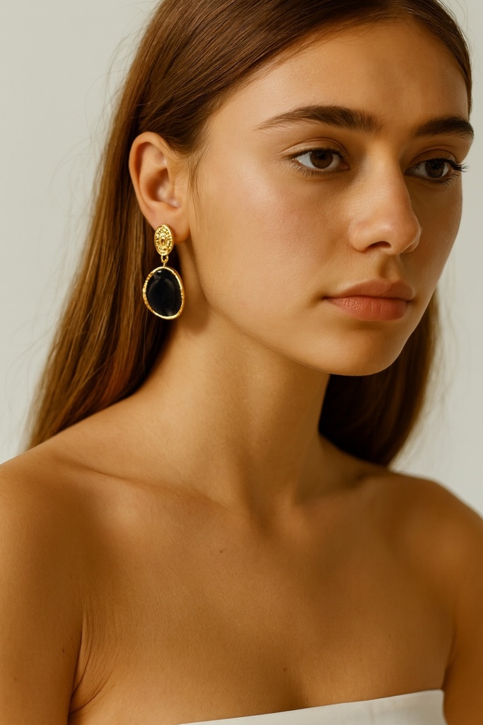 Helene Gold Plated Earrings