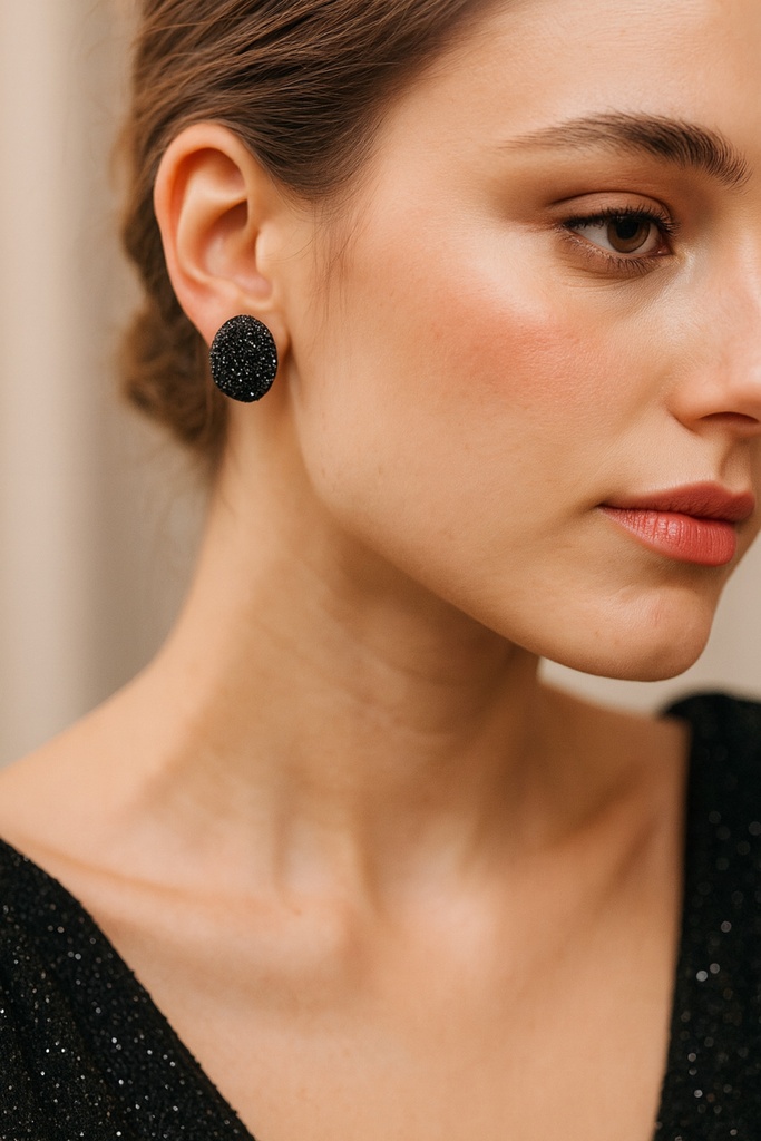 [No:0030] Juliette Gold Plated Stone Earrings