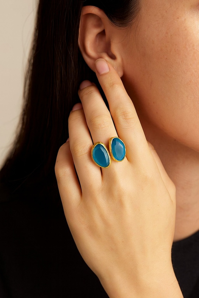 [TYCB3E18AEFFBFB0CBF349100] Claire Gold Plated Ring