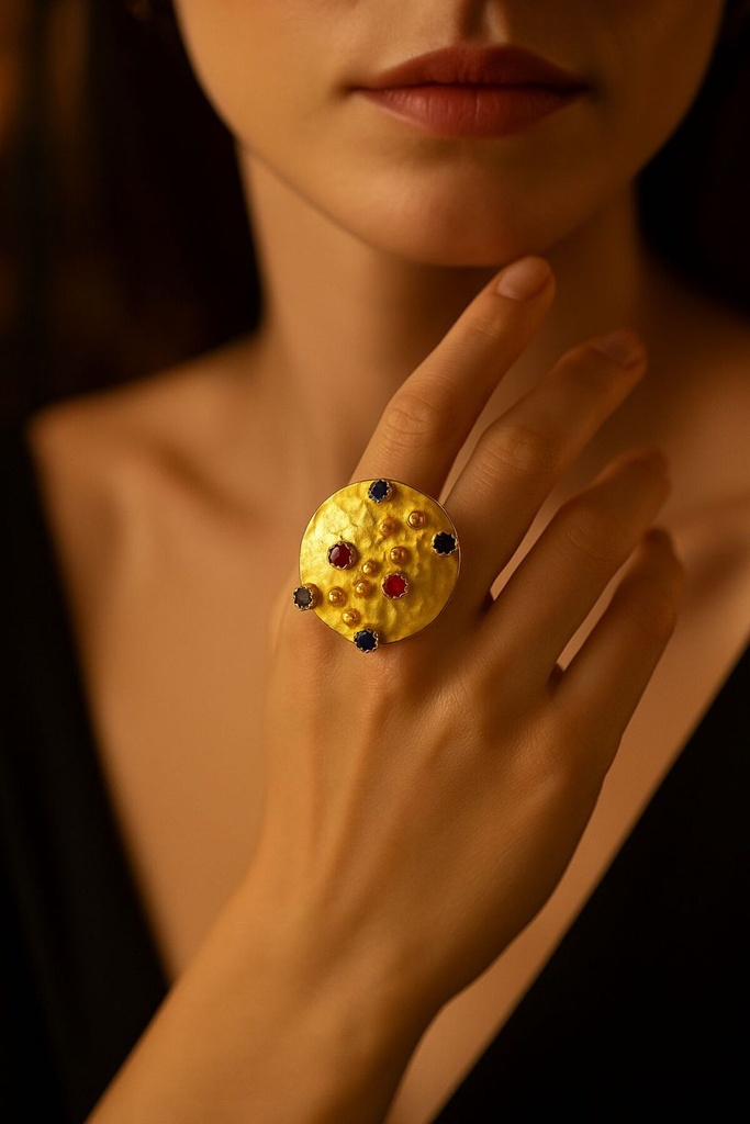 [No:56] Casilda Gold Plated Design Ring